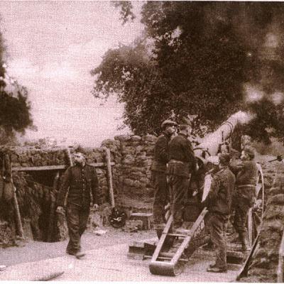 Belgian artillery around Antwerp