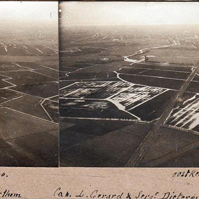 Sicht auf Oostkerke, Februar 1915