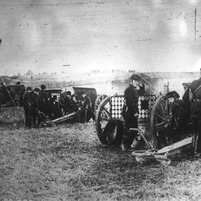 Belgischer Artillerie bei Lüttich